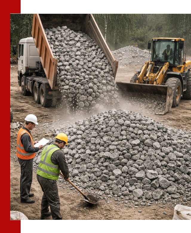 Гранитный щебень фракция 70-150 доставка в Партизанске