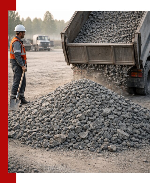 Гранитный щебень фракции 100–201 для строительства в Партизанске