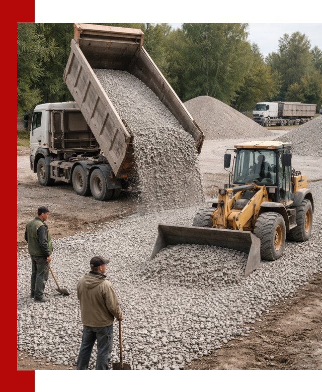 Купить гравийный щебень фракция 20-40 в Партизанске с доставкой