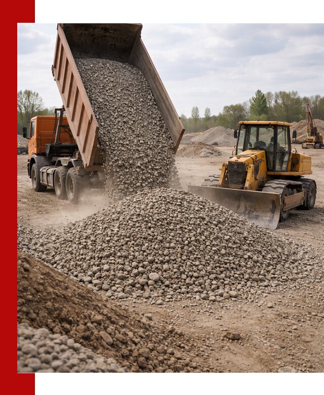 Доставка гравийного щебня фракции 40-70 в Партизанске