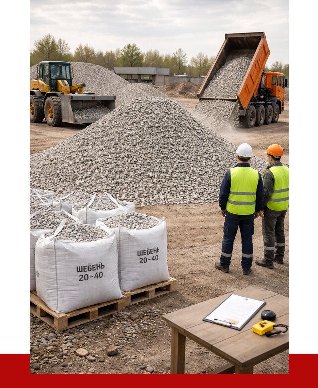 Известняковый щебень 20-40 в Партизанске от 2254 р. ПРОНЕРУДПрт