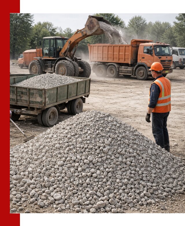 Доставка известнякового щебня фракция 20–40 в Партизанске