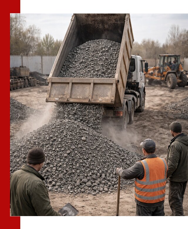 Доставка шлакового щебня в удобные сроки по выгодной цене в Партизанске