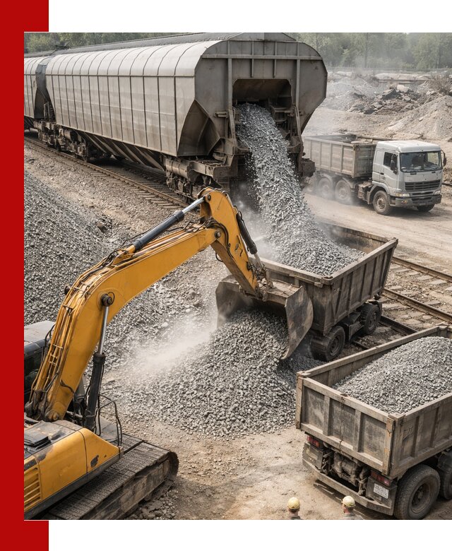 Доставка железнодорожного щебня в Партизанске крупными партиями быстрого отгруза