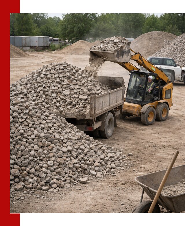 Доставка вторичного щебня в Партизанске для строительных работ