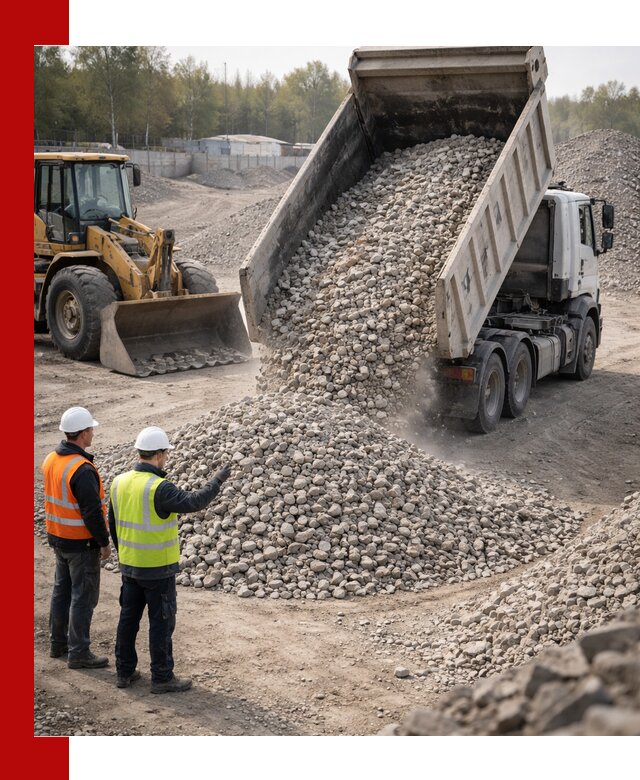 Вторичный щебень фракция 40–70 доставка в Партизанске