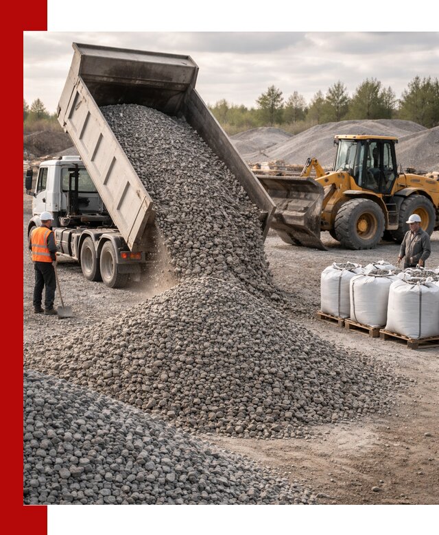 Бетонный щебень фракция 5–20 с доставкой в Партизанске