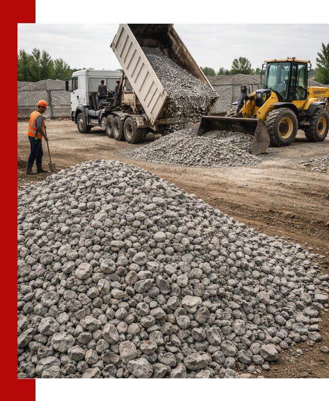 Доставка бетонного щебня фракции 40-70 в Партизанске