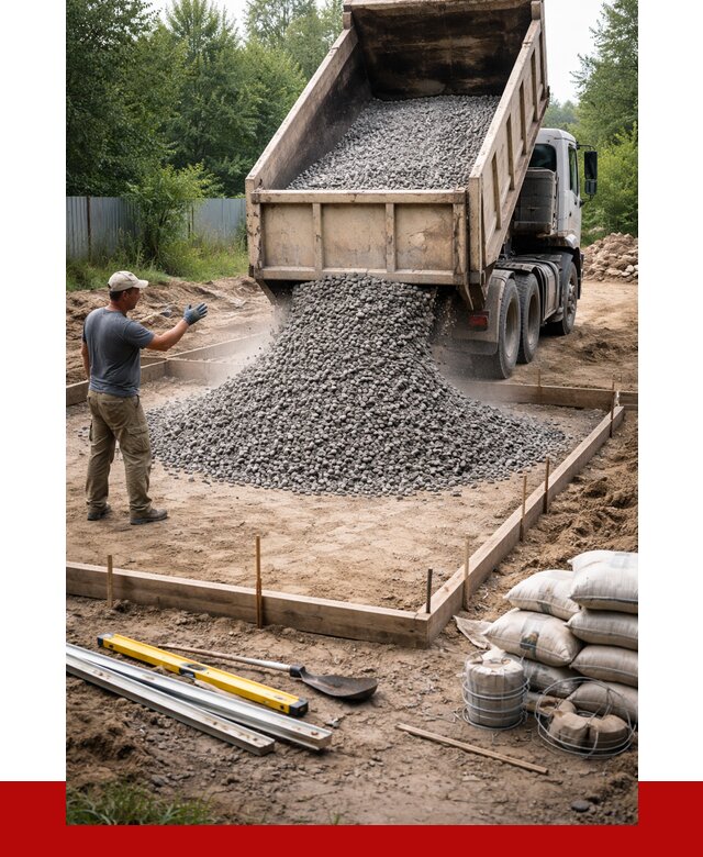 Купить щебень для фундамента в Партизанске от 4830 р. | ПРОНЕРУДПрт