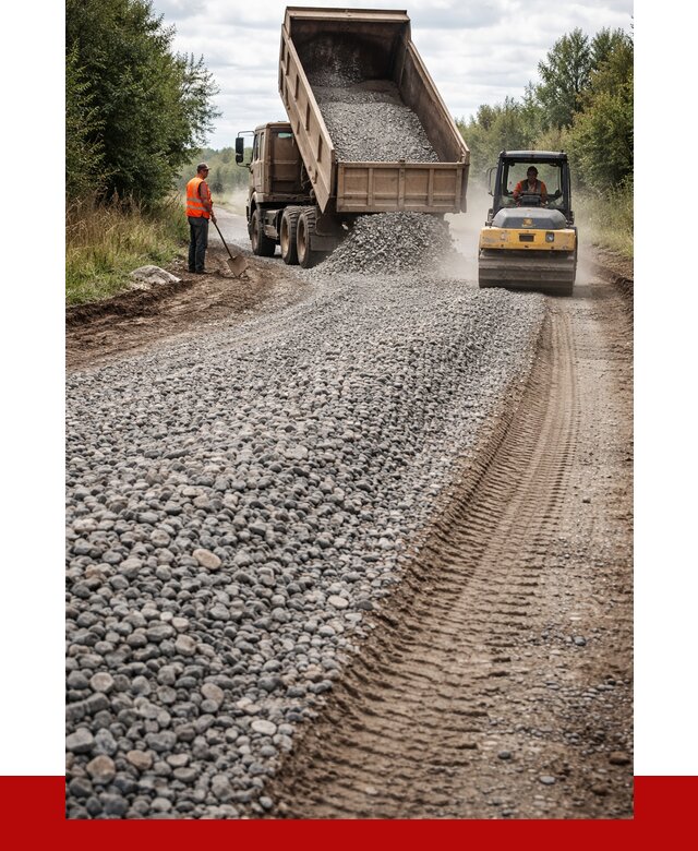 Щебень для отсыпки дороги в Партизанске от 2898 р. ПРОНЕРУДПрт