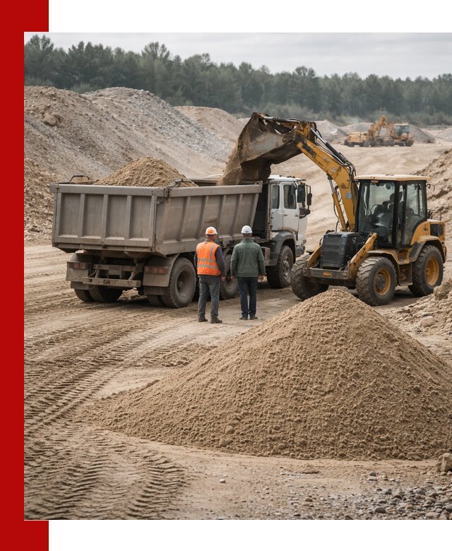 Карьерный среднезернистый песок с доставкой в Партизанске