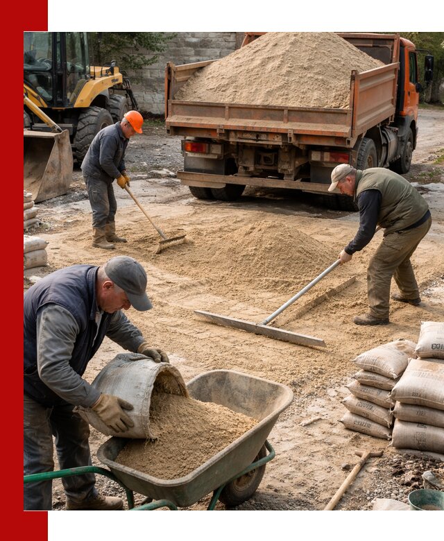 Поставка песка для стяжки в Партизанске с быстрой доставкой