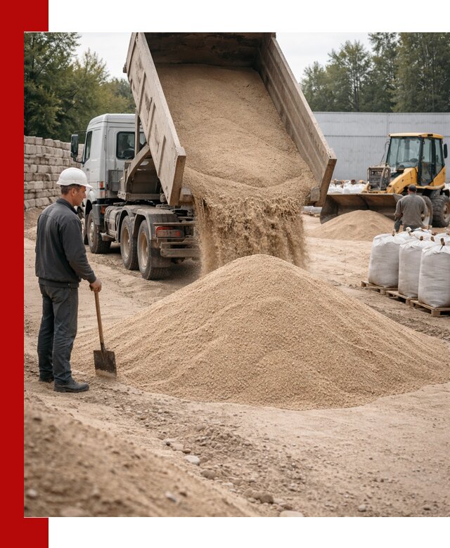 Кварцевый песок фракция 0–3 мм с доставкой в Партизанске