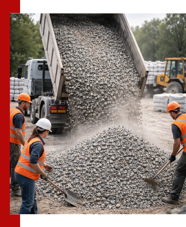 Доставка гравия и камня в Партизанске оптом и в розницу