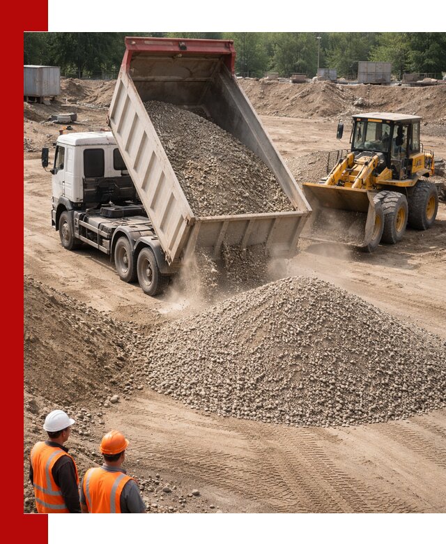 Щебень с песком (ЩГПС С2) с доставкой в Партизанске