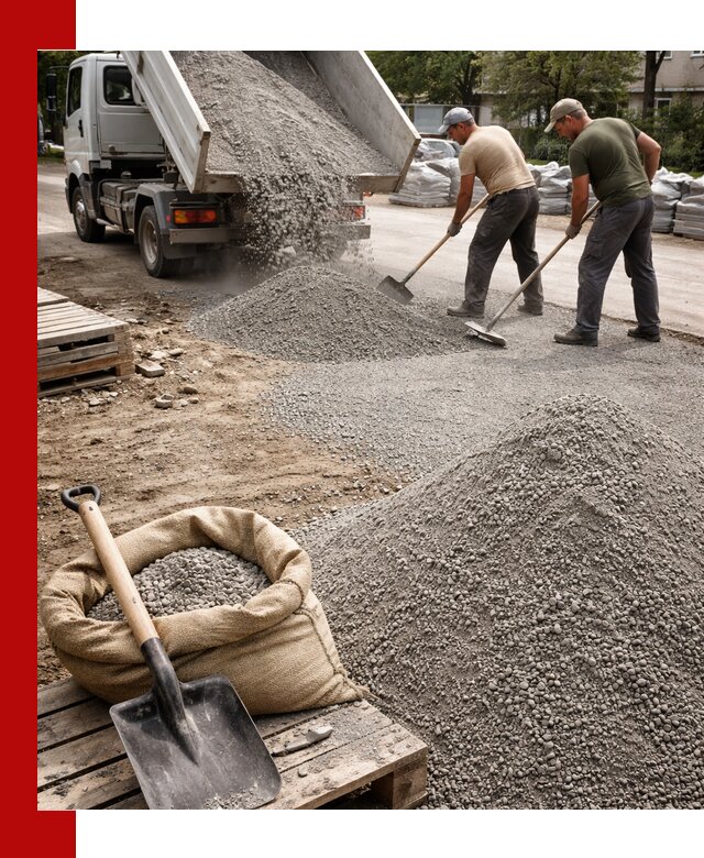 Отсев для тротуарной плитки в Партизанске — доставка и укладка