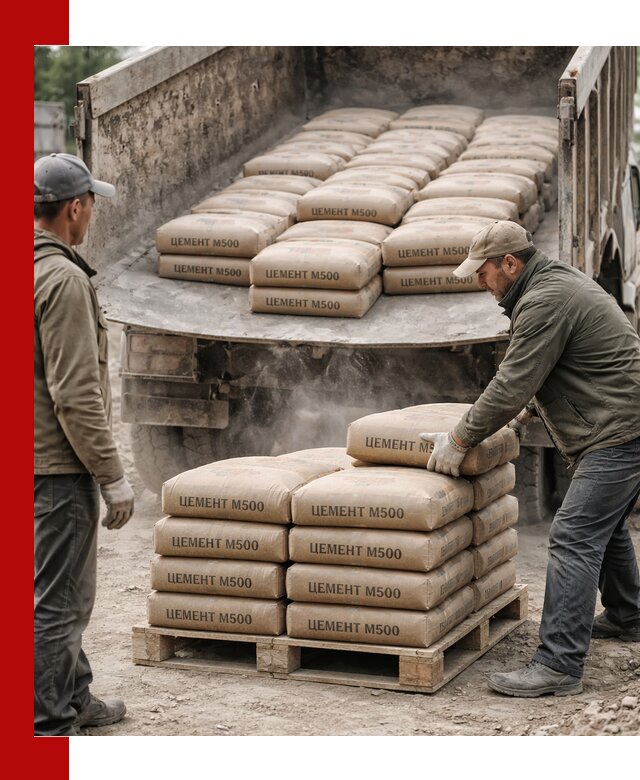 Цемент М500 с доставкой самосвалом в Партизанске