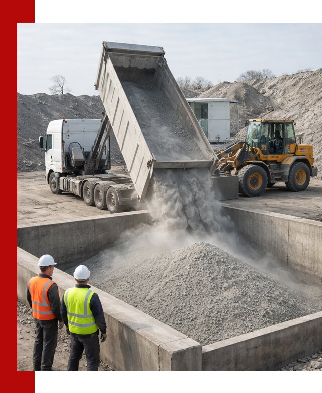 Доставка цемента навалом в Партизанске крупными партиями