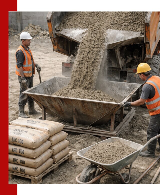 Доставка цементно-песчаной смеси М100 в Партизанске