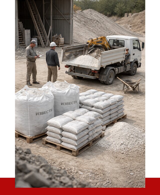 Известь строительная в Партизанске с доставкой от 4508 р. | ПРОНЕРУДПрт