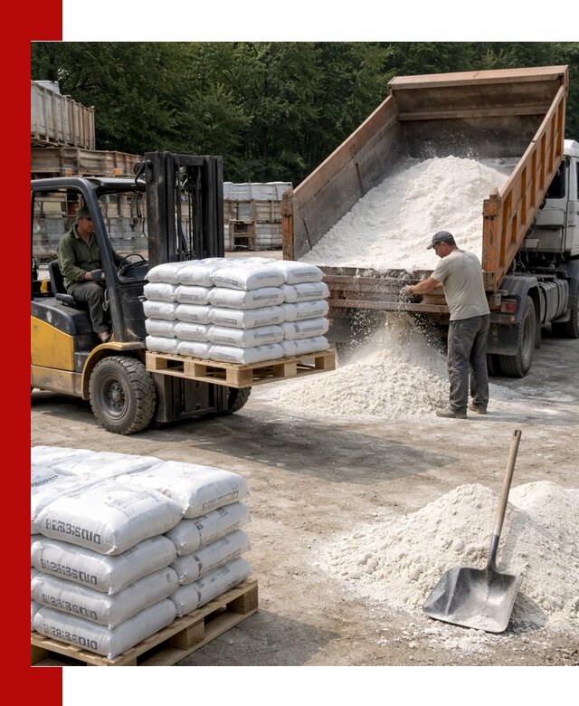 Доставка строительной извести оптом и в розницу в Партизанске