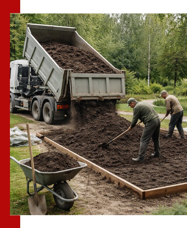 Доставка грунта для озеленения и благоустройства в Партизанске