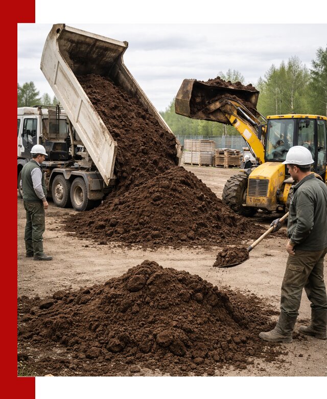 Доставка торфа оптом и в мешках в Партизанске