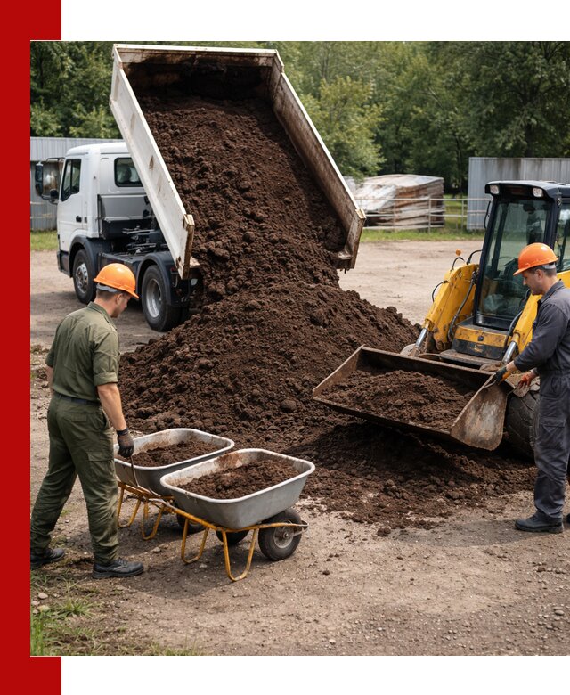 Доставка торфо-земляной смеси в Партизанске для огорода и ландшафта