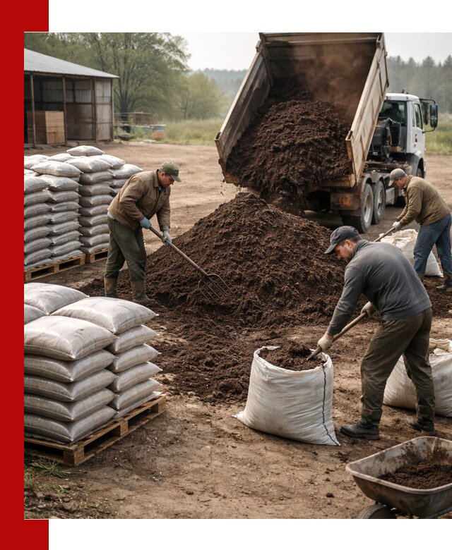 Доставка компоста оптом и в розницу в Партизанске