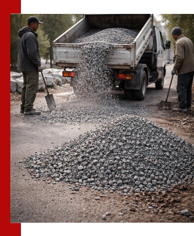 Гранитная крошка для посыпки дорог и тротуаров в Партизанске