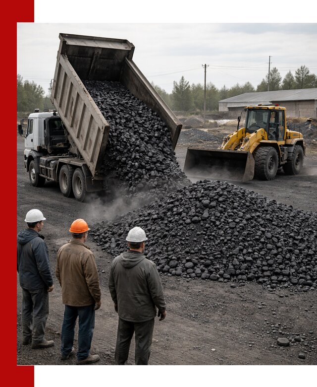 Доставка угля антрацита в Партизанске с самосвалами и погрузкой