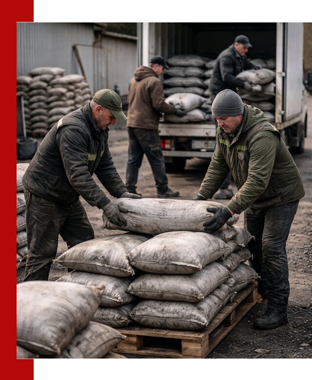 Доставка угля в мешках по выгодным ценам в Партизанске