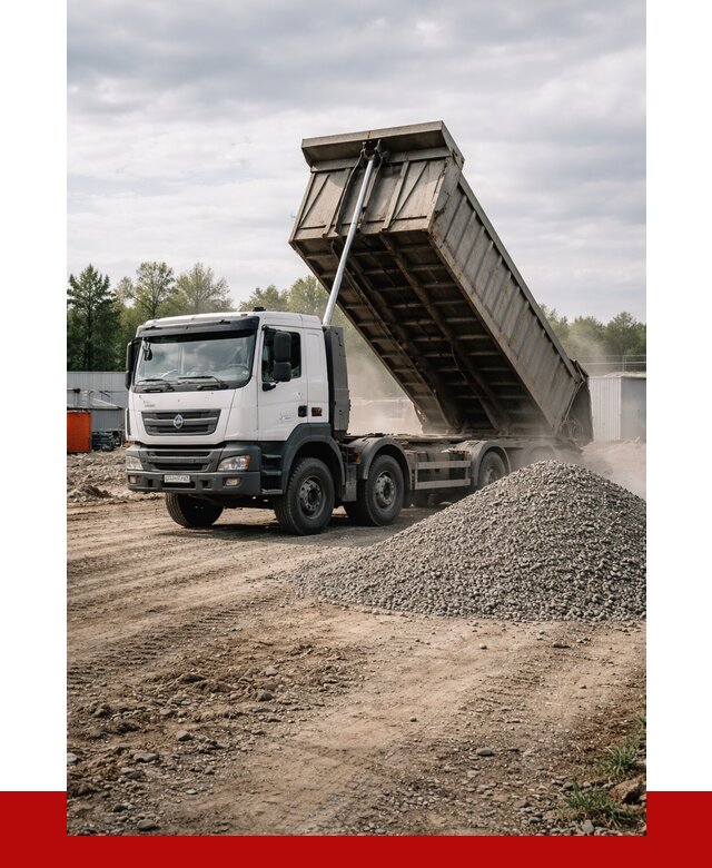 Доставка самосвалом 40 кубов в Партизанске от 9660 р. | ПРОНЕРУДПрт