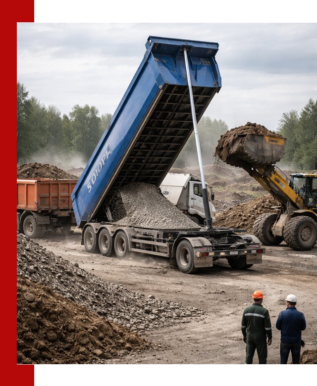 Аренда тонар 40 тонн в Партизанске с доставкой материалов