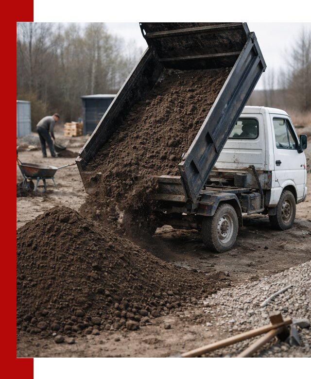 Аренда минисамосвала в Партизанске для доставки сыпучих материалов