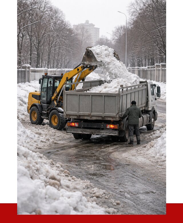 Вывоз снега с погрузкой в Партизанске от 3757 р. ПРОНЕРУДПрт