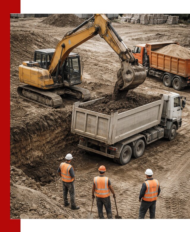 Разработка грунта для строительства и благоустройства в Партизанске