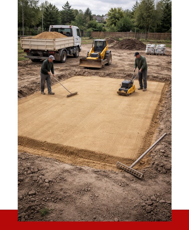 Устройство песчаной подушки в Партизанске от 4830 р. ПРОНЕРУДПрт